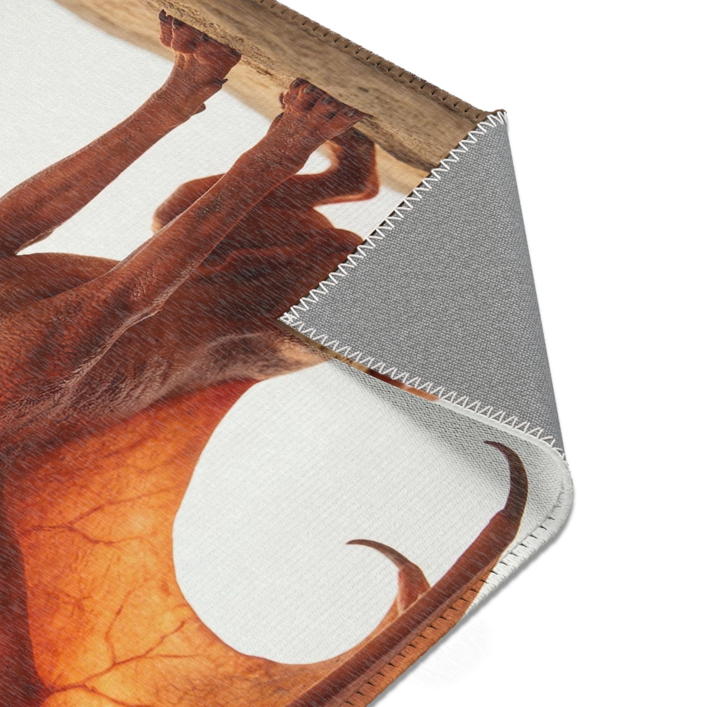 Winged Hound Area Rug – Amber Glow Guardian