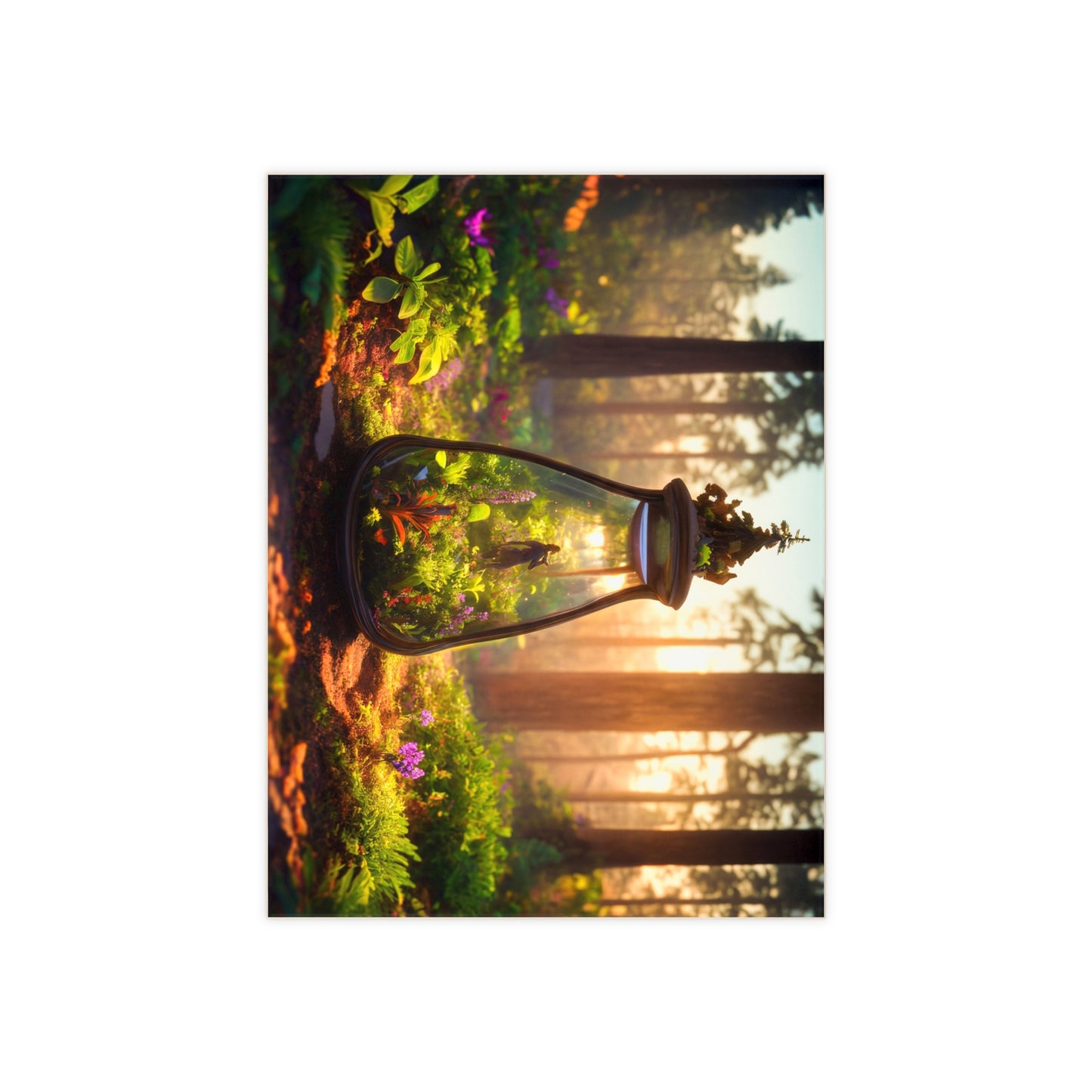 Forest Glass Garden Tile – Pocket-Sized Sunlit Wilderness