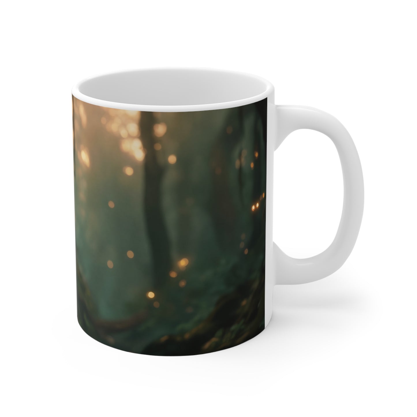 Forest Fairy by the Stream Ceramic Mugs (11oz\15oz\20oz) – Golden Hour Whispers
