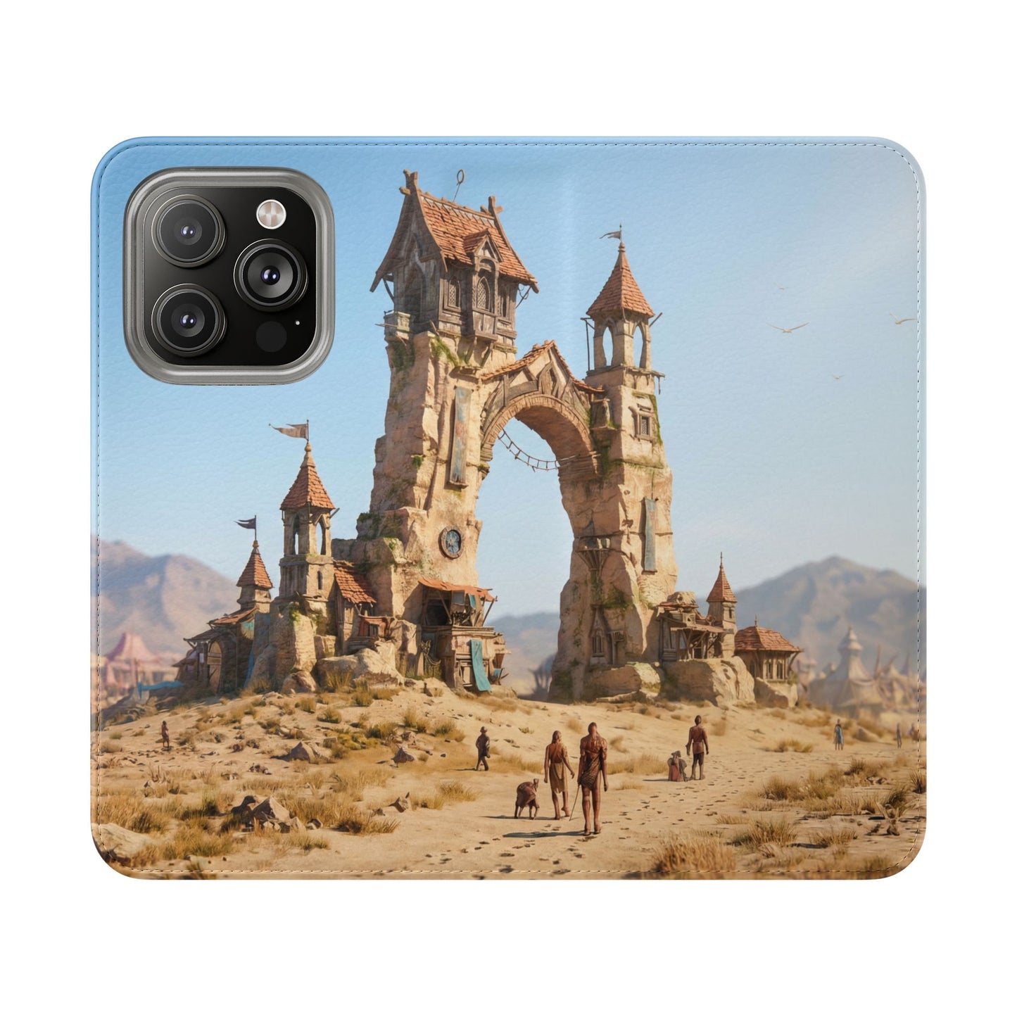 Desert Sentinel Gate Flip Cases – Weathered Archway Journey