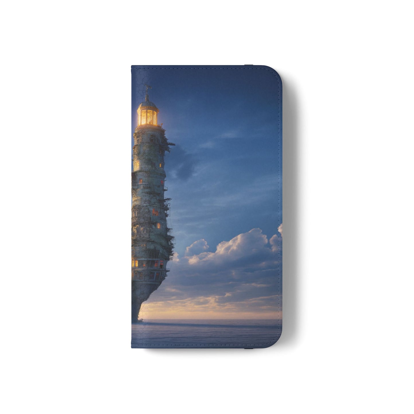 Twilight Sentinel Flip Cases – Lighthouse on a Storm-Tossed Sea