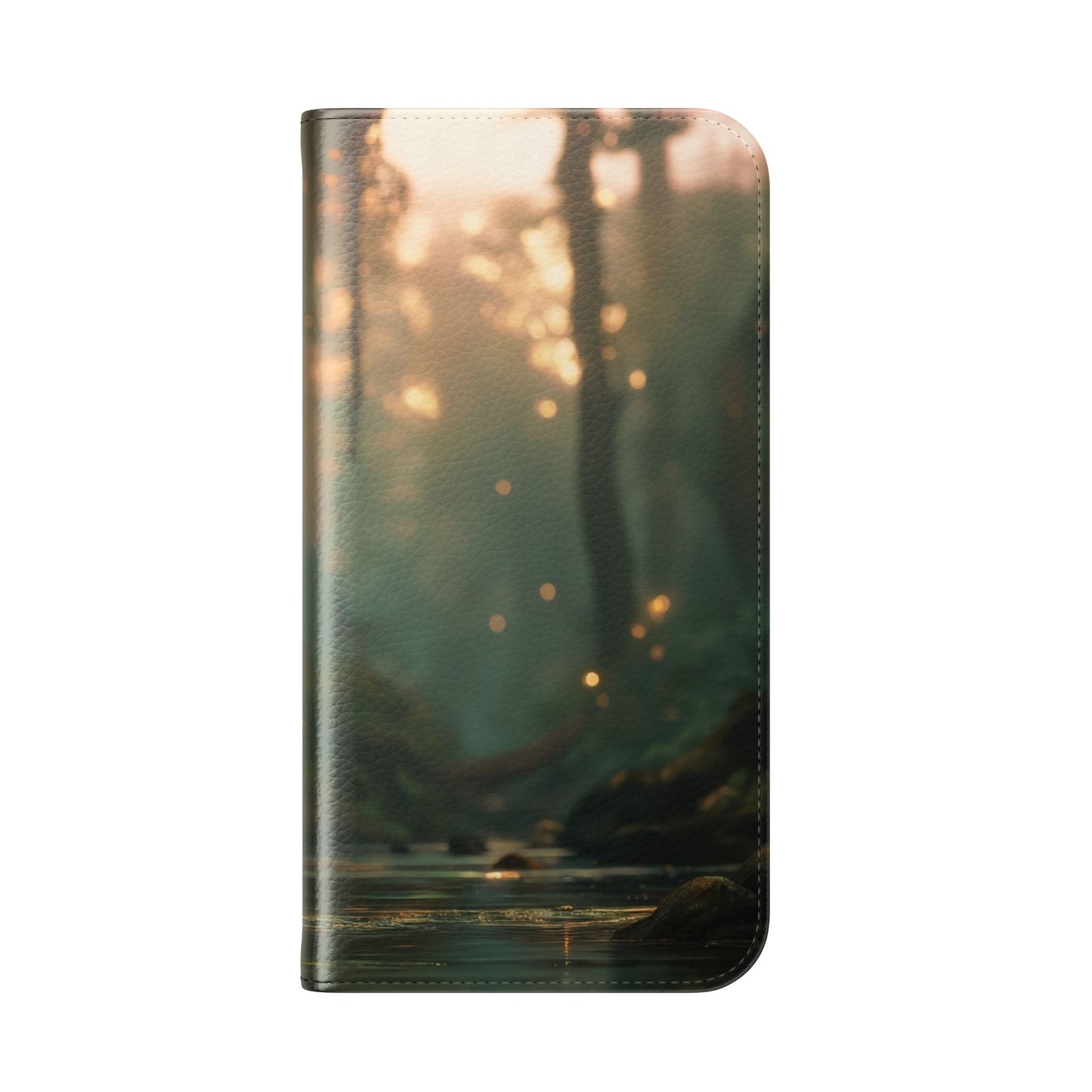 Mossy Bank Fairy Flip Cases – Golden Hour Sentinel Portrait