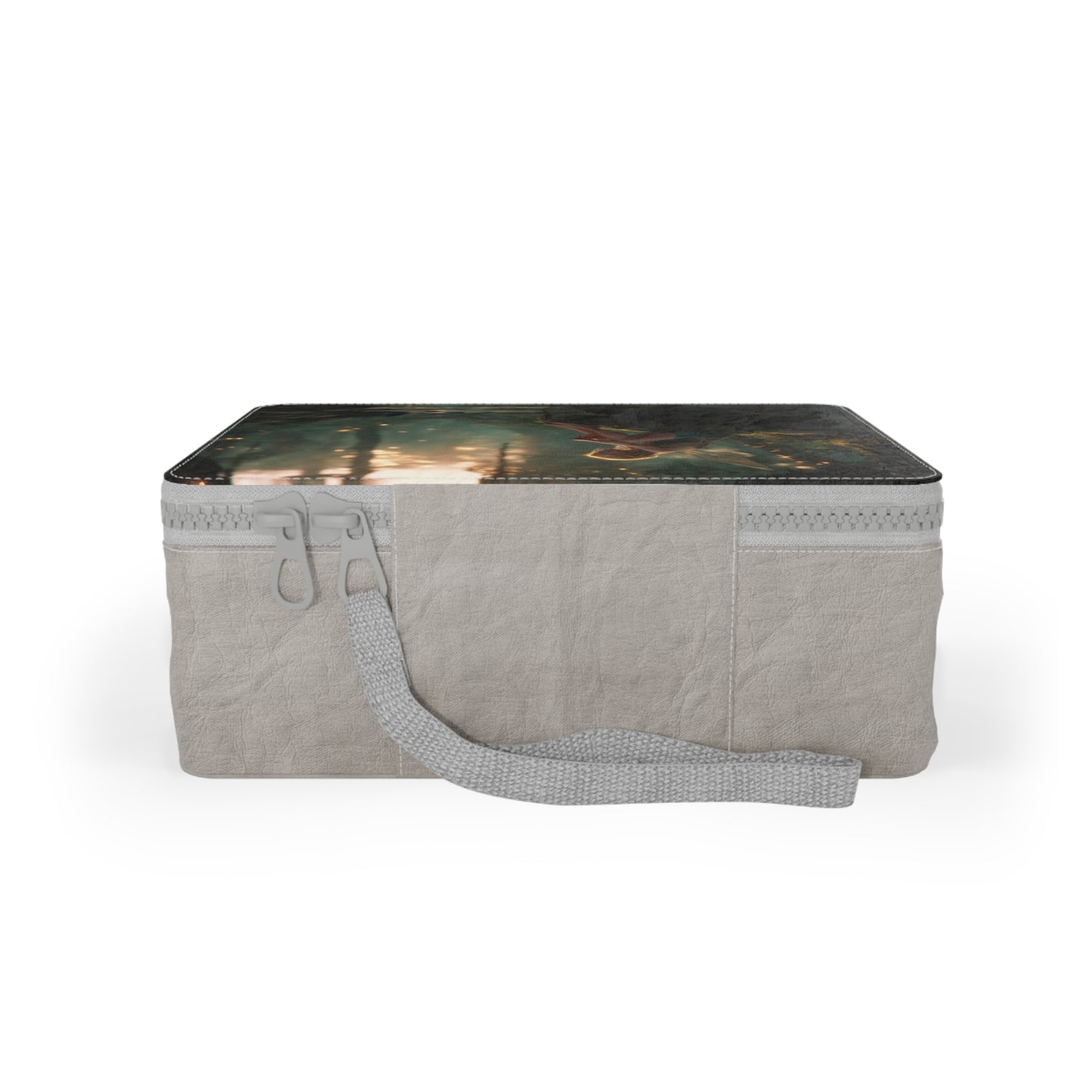 Mossy Cliff Fairy Paper Lunch Bag – Golden Sunlight Stream Scene