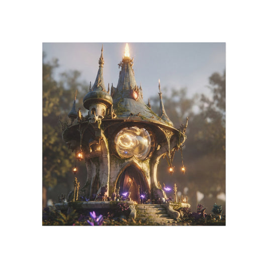 Whispering Clocktower Magnet – Sunlit Arcane Observatory