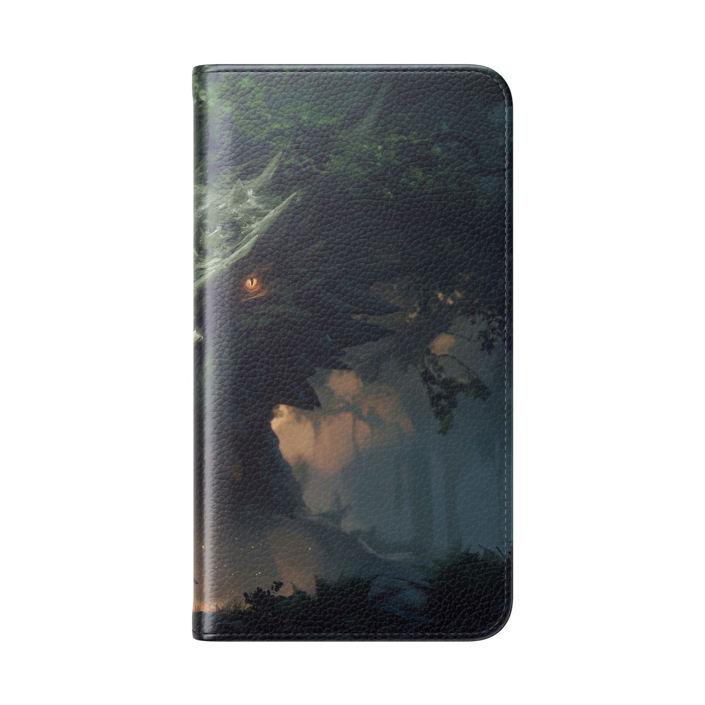 Guardian Beast Flip Cases – Moss-Clad Titan Facing the Wanderer