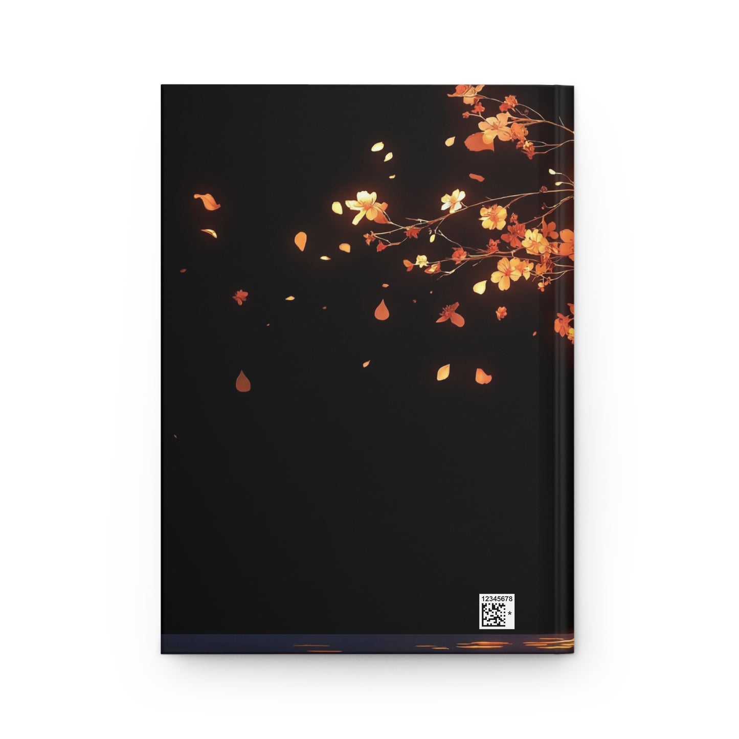 Blossoming Skeleton Hardcover Journal Matte – Golden Petals of Renewal