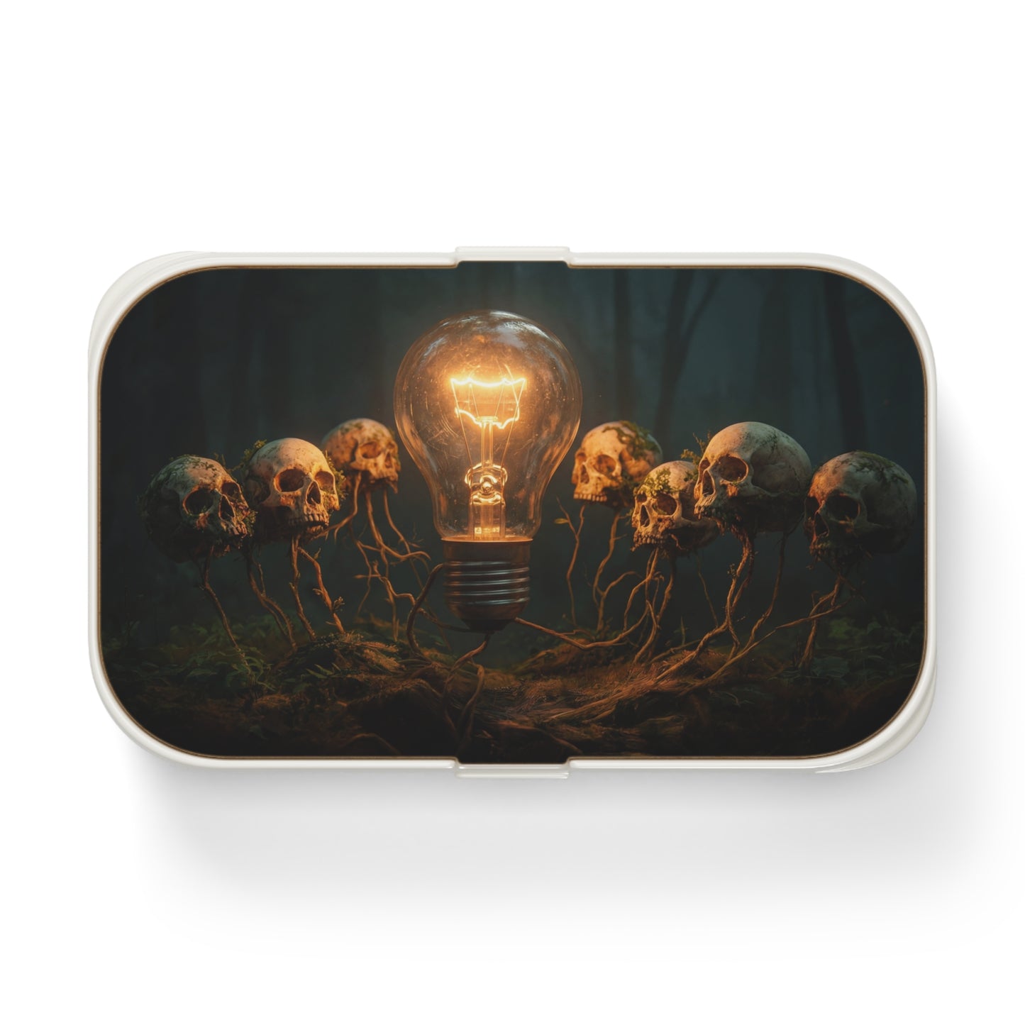 Glowing Idea Lightbulb Bento Lunch Box – Wisdom in the Whispering Woods