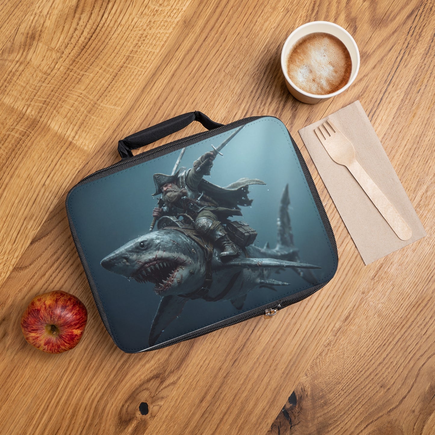 Shark Rider Buccaneer Lunch Bag – Deep Blue Dominion