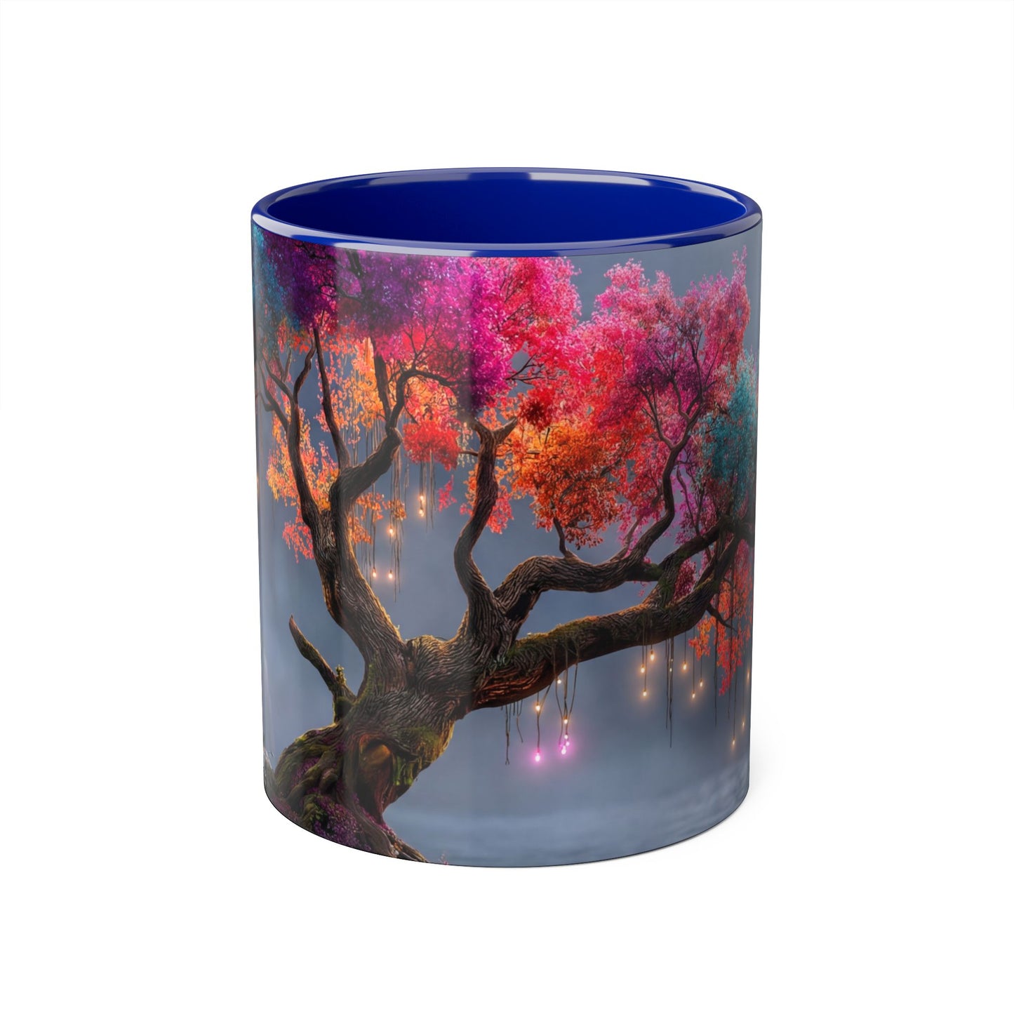 Prism Canopy Accent Mugs, 11oz – Rainforest Glow at Dusk