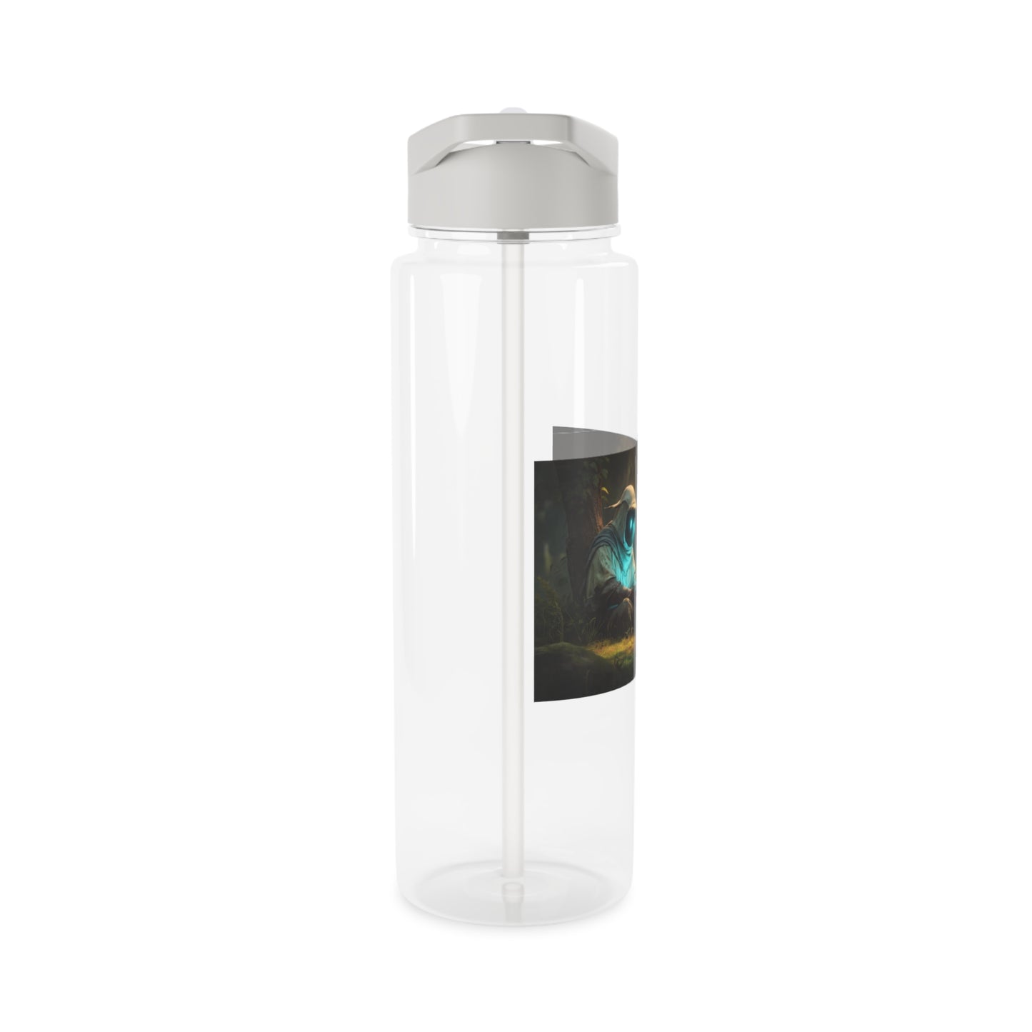 Glowing Guardian Tritan Water Bottle – Bioluminescent Forest Keeper