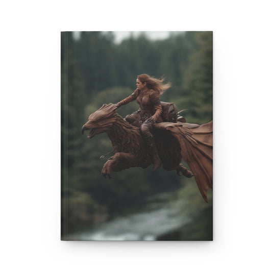 Dragon Rider Hardcover Journal Matte – Forest Skybound Adventure