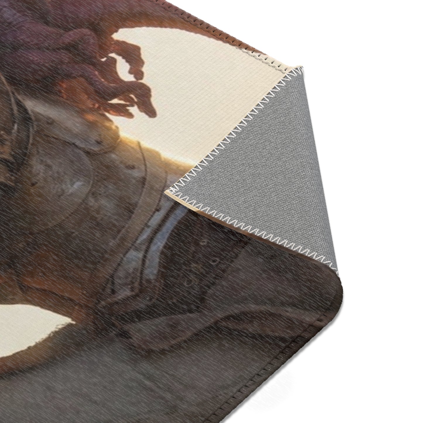 Dragon Sentinel Area Rugs – Sunset Peak Guardian Scene