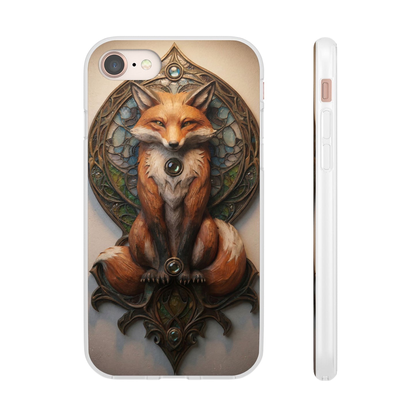 Fox Sentinel Flexi Cases – Amber Glaze and Stained Glass Reverie