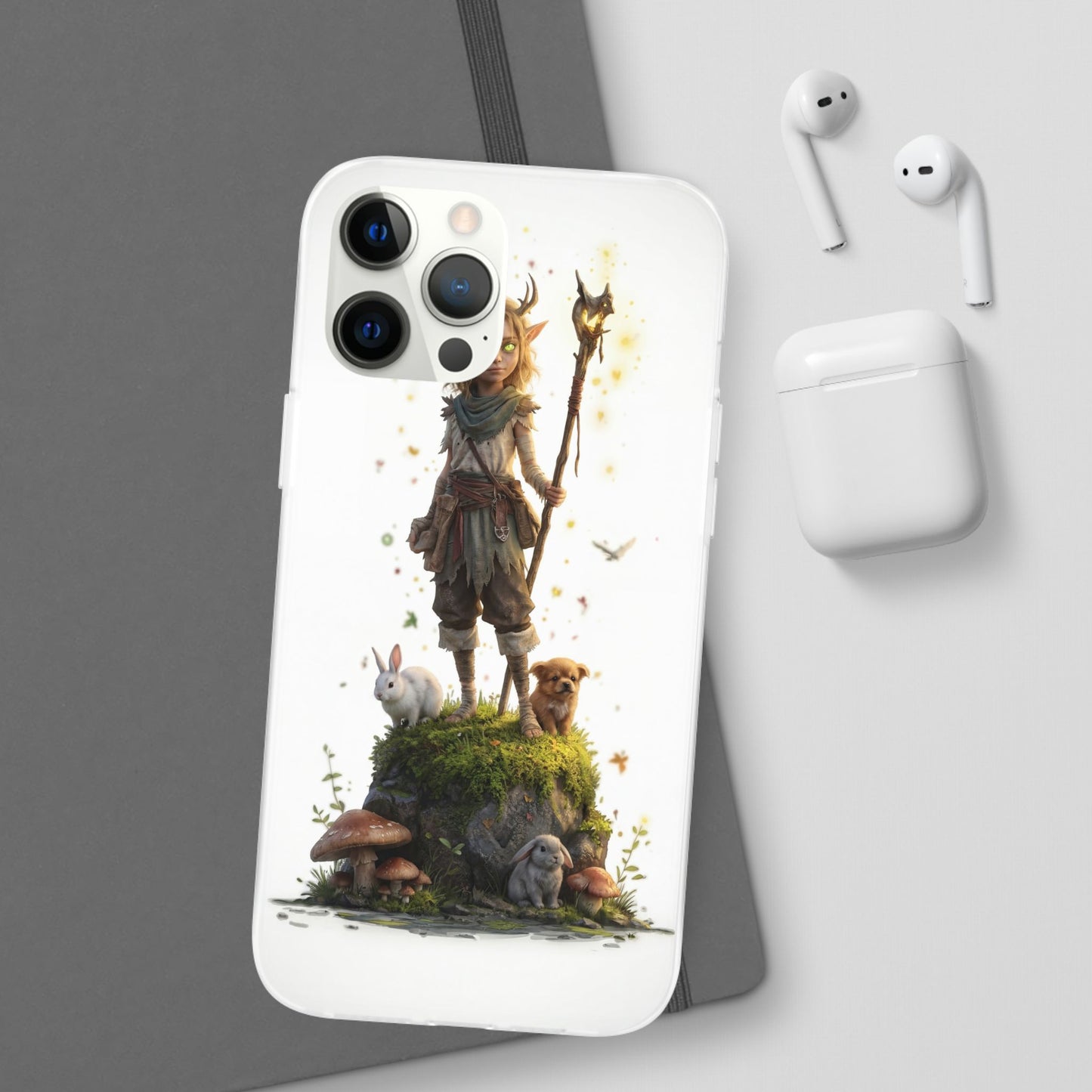 Forest Sentinel Flexi Cases – Luminescent Deerhorn Guardian