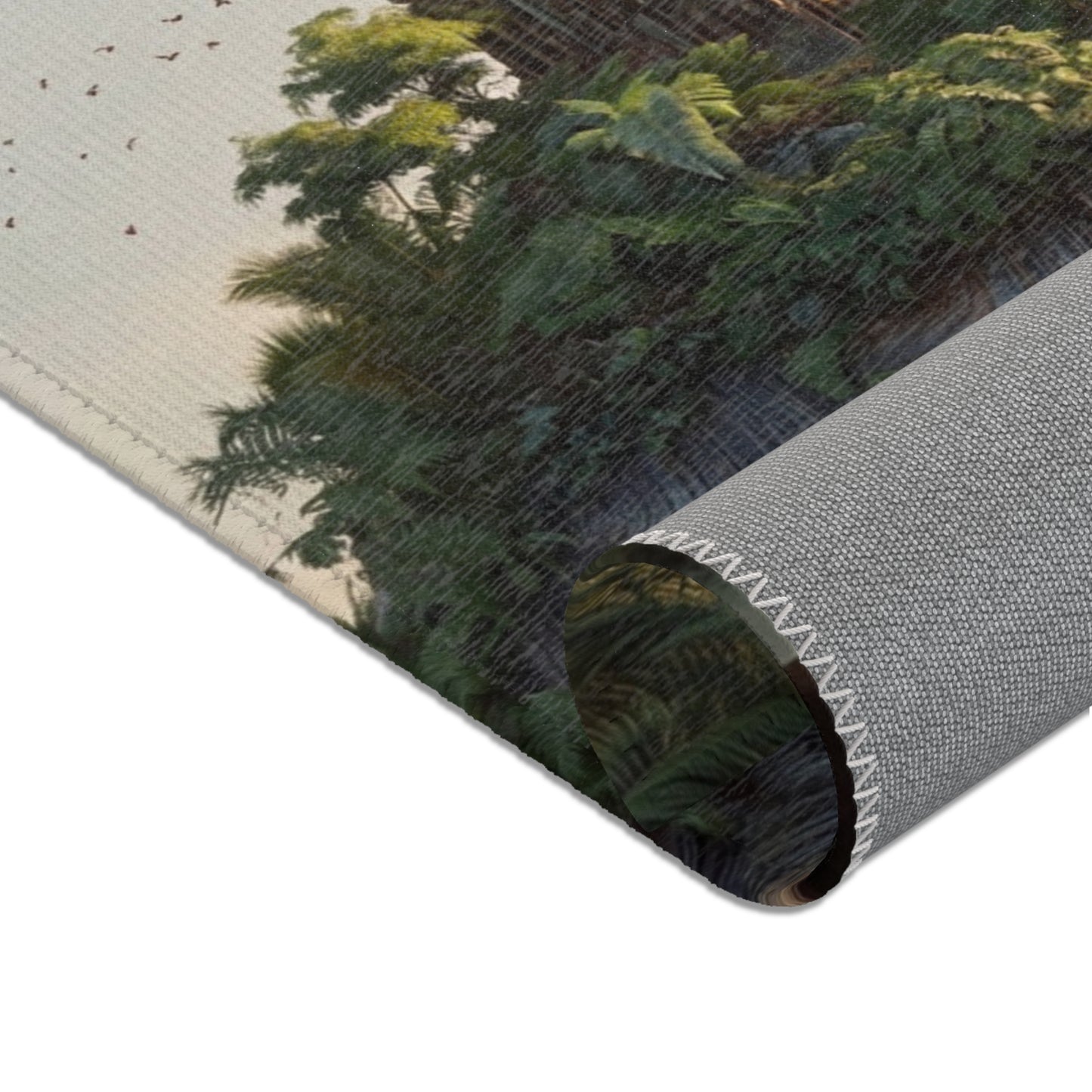 Turtleborne Castle Area Rugs – Ancient Guardian Through Lush Canopy
