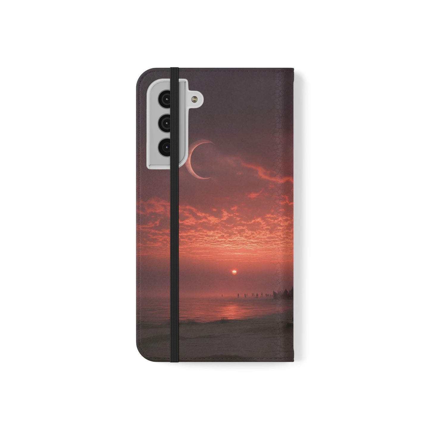 Twilight Sentinel Flip Cases – Moonlit Stairway to the Horizon