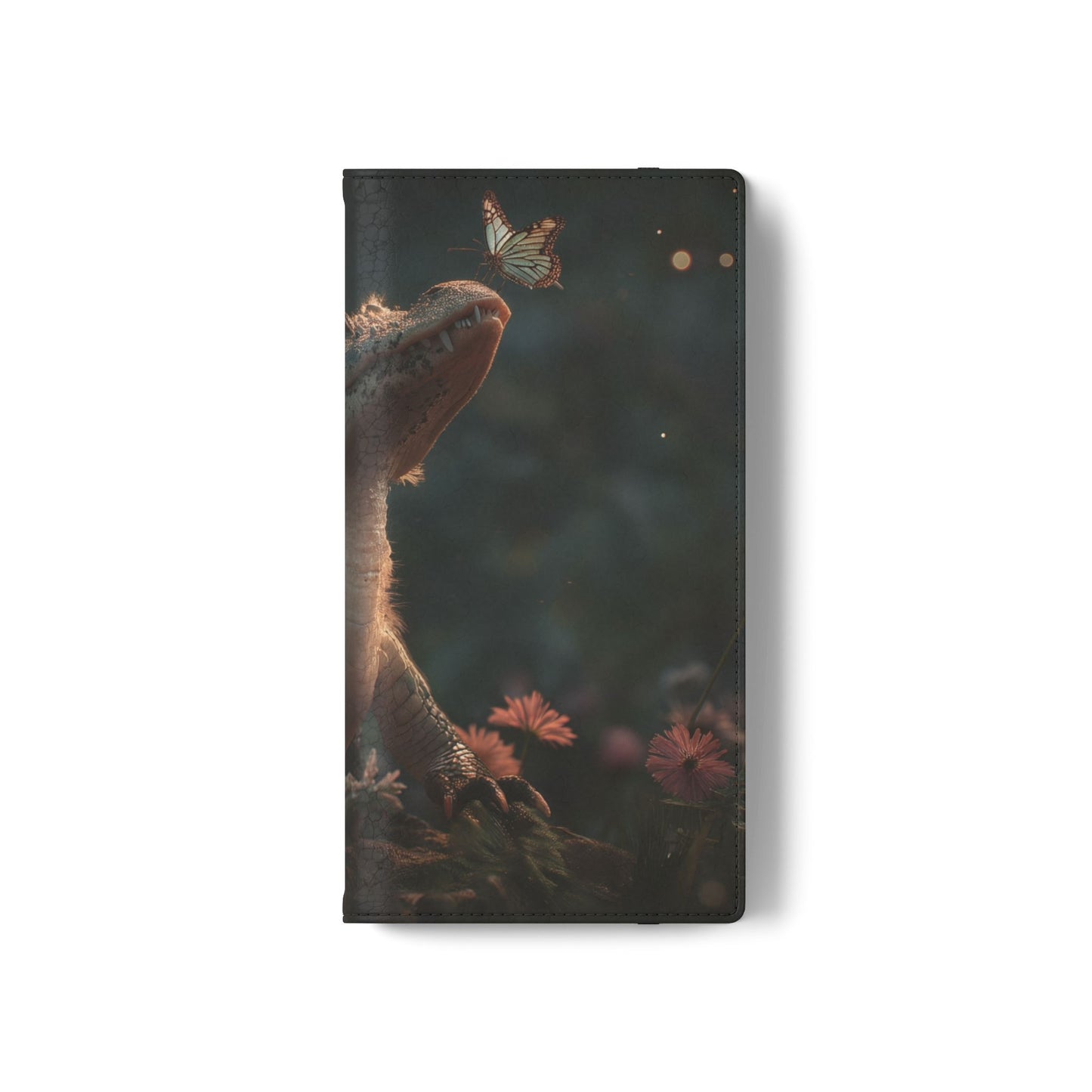 Crocodile Butterfly Flip Cases – Tender Guardian with Moth Companion