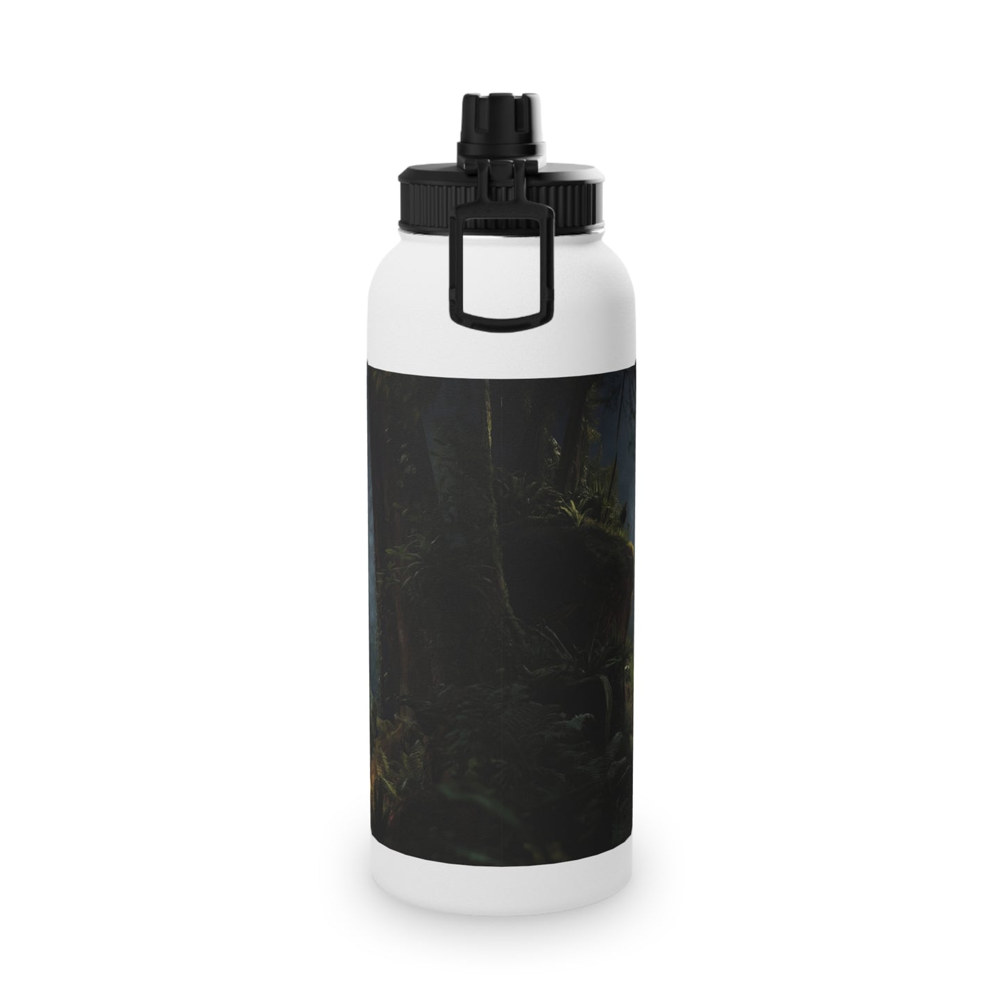 Lungs of the Forest Stainless Steel Water Bottle, Sports Lid – Breath of Ancient Canopy