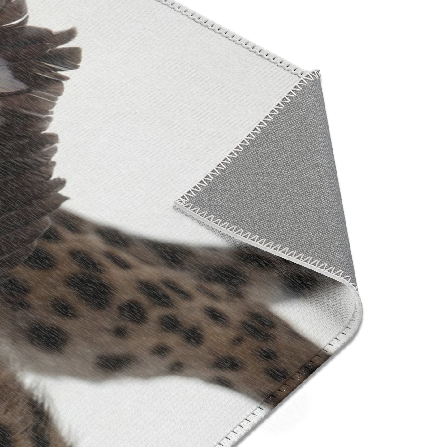 Winged Cheetah Area Rugs – Shadowed Feathered Feline Grace