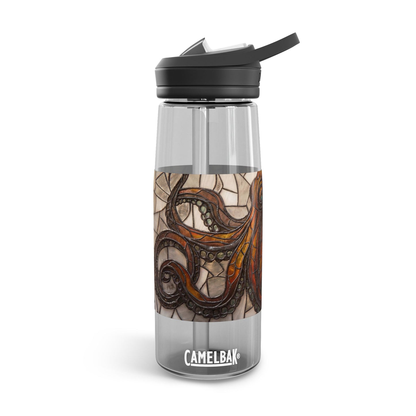Stained Glass Octopus CamelBak Eddy® Water Bottle, 20oz\25oz – Amber Depths & Iron Lace