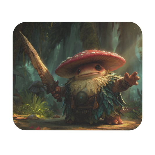 Mushroom Knight Mouse Pad (Rectangle) – Sunlit Jungle Sentinel