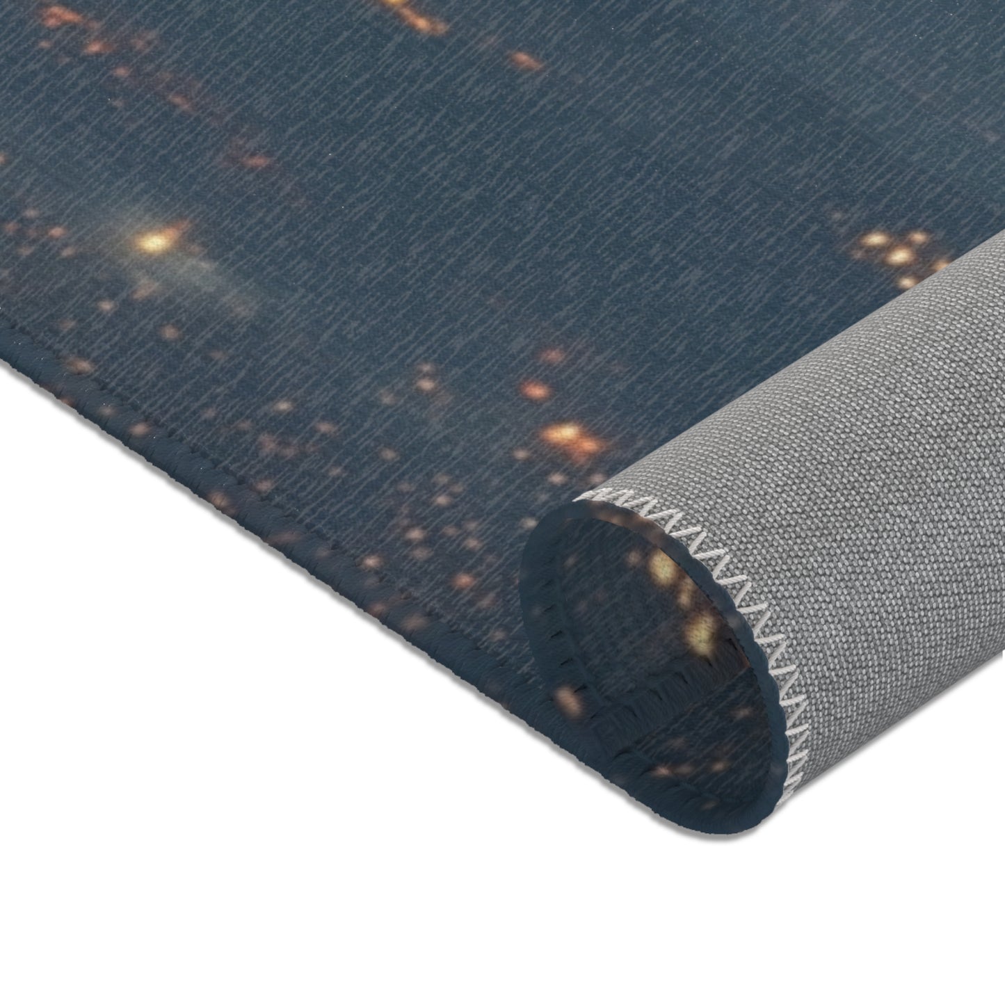 Celestial Fire Comet Area Rugs – Twilight Skyfall Dreamscape
