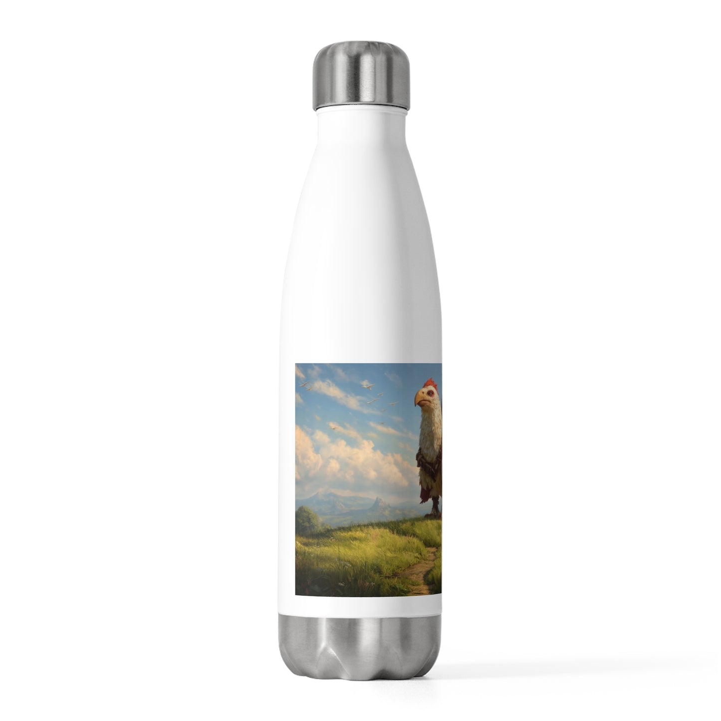 Eagle Sentinel 20oz Insulated Bottle – Dawn’s Path Over Whispering Hills