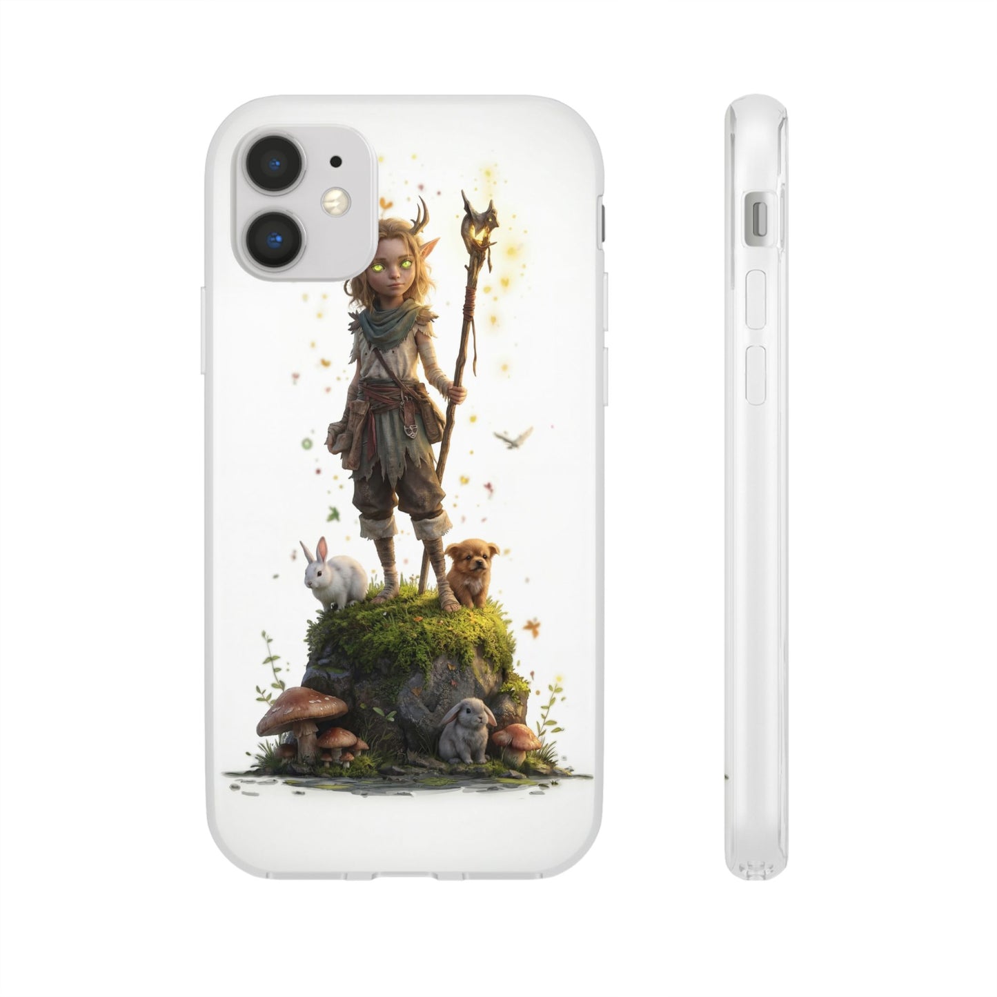Forest Sentinel Flexi Cases – Luminescent Deerhorn Guardian