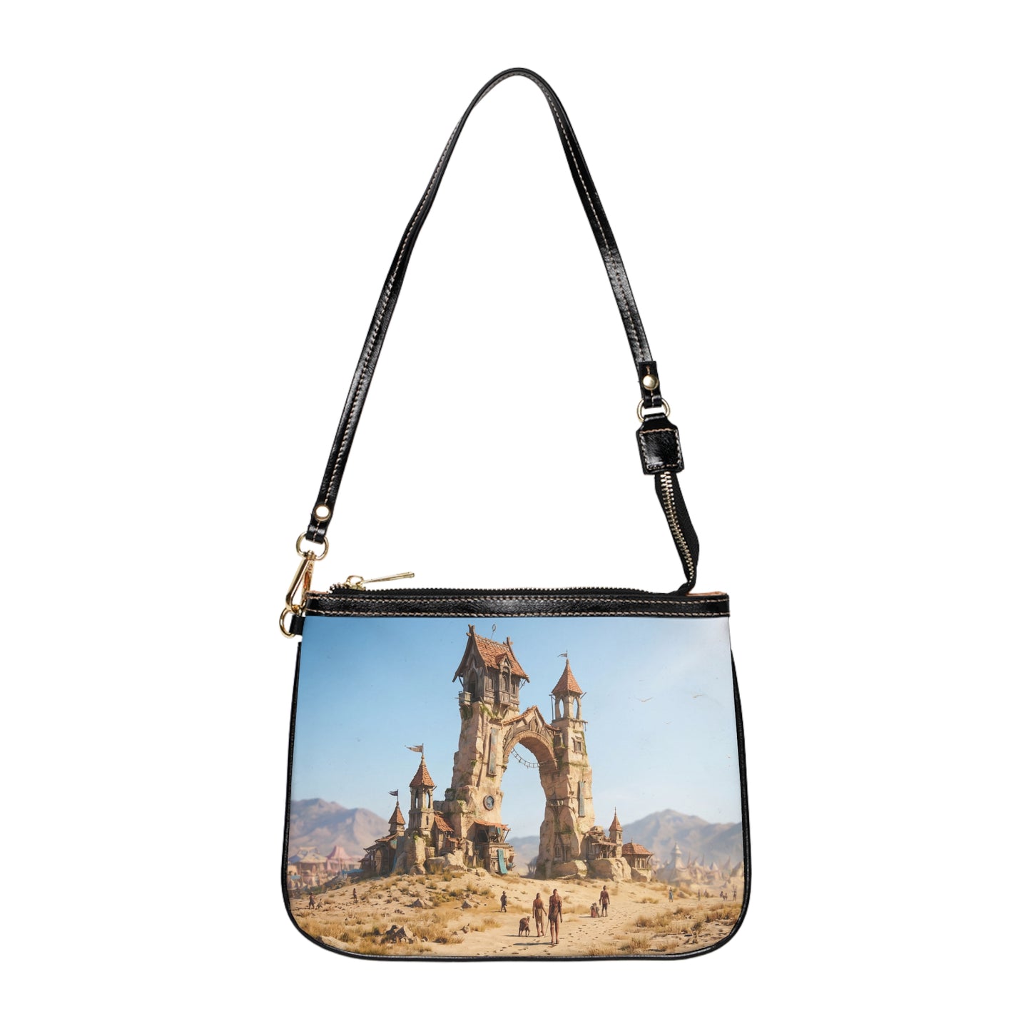 Desert Citadel Small Shoulder Bag – Sun-Drenched Ruins of Forgotten Trade