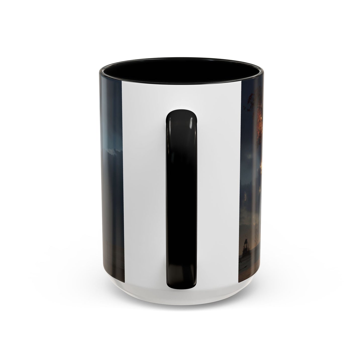 Lantern Tree Accent Coffee Mug (11, 15oz) – Amber Glowing Guardianship