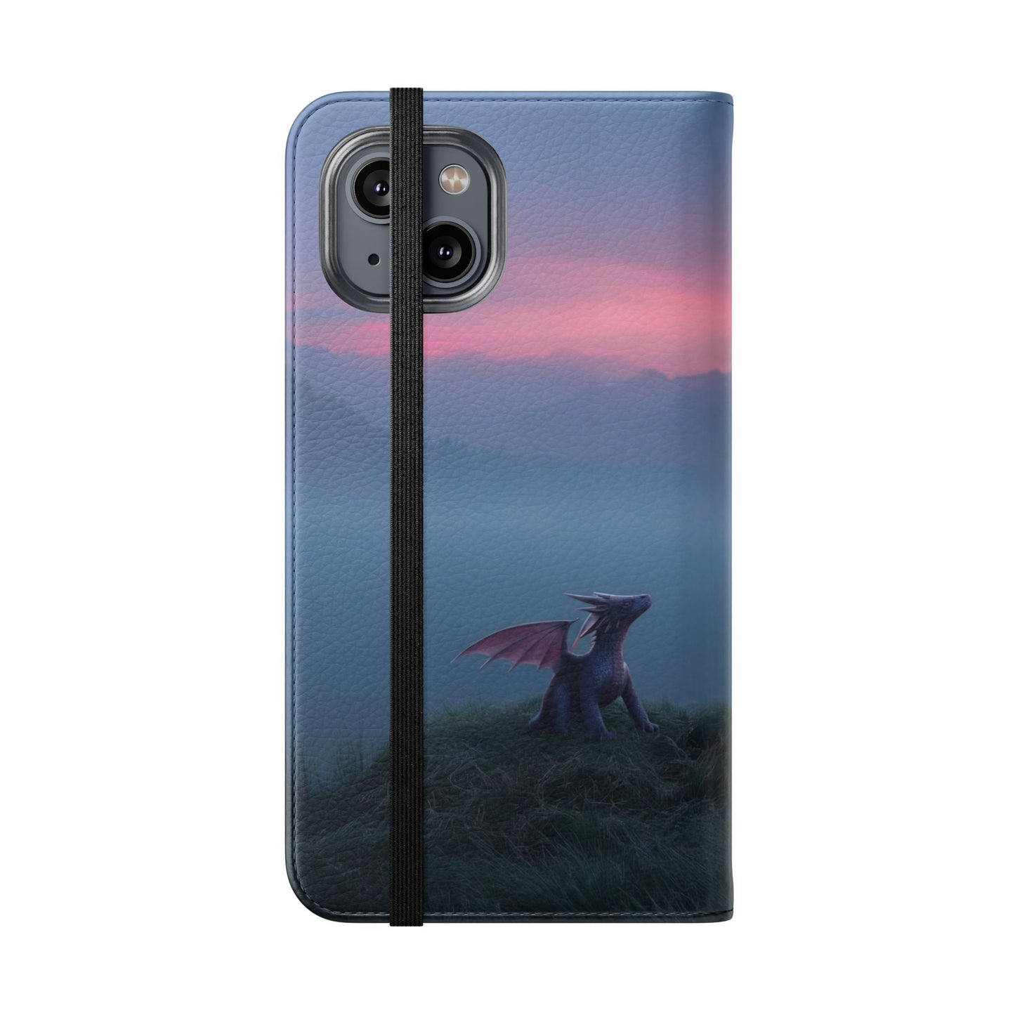 Silent Guardian Flip Cases – Misty Dawn Warrior and Dragon Companion