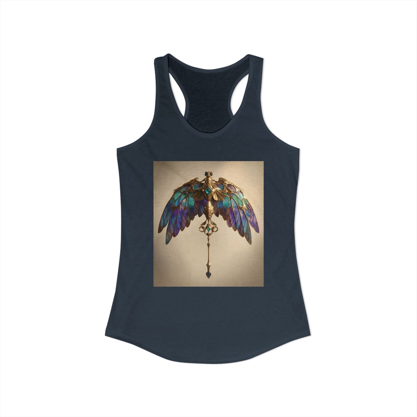 Stained Glass Griffin Racerback Tank – Opal Winged Guardian Artwear