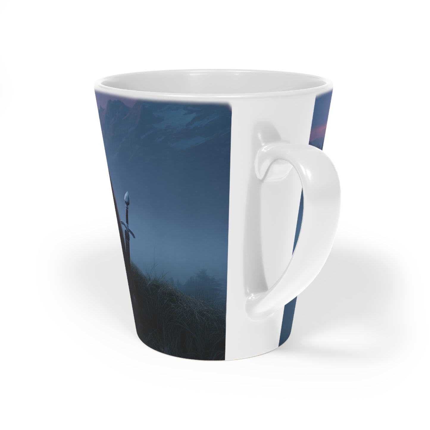 Sentinel and Dracolisk Latte Mug, 12oz – Twilight Rest Stop Scene