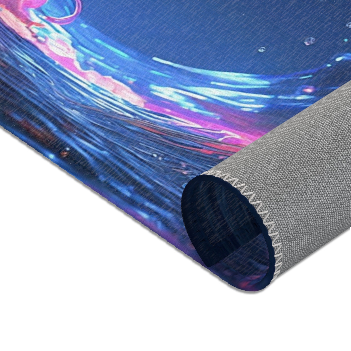 Neon Dragonling Area Rugs – Liquid Light Playtime