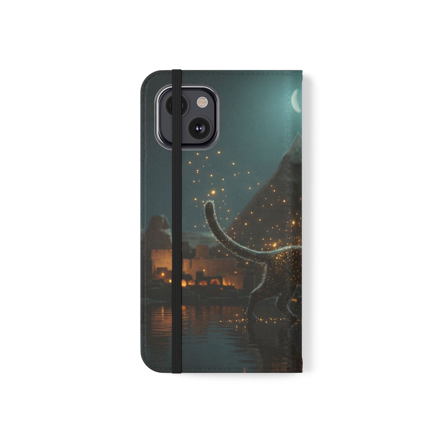 Celestial Vortex Flip Cases – Indigo Cloud Dreamscape