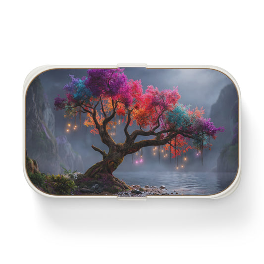 Prismatic Moon Tree Bento Box – Rainbow Canopy & Lanterns Lunch Container