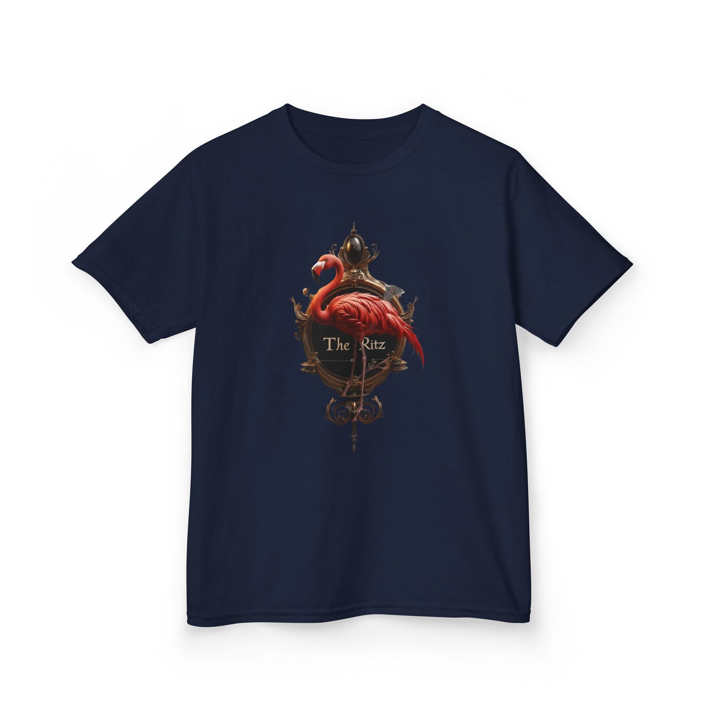 Ritz Flamingo Kids Heavy Cotton™ Tee – Gilded Swan Signet