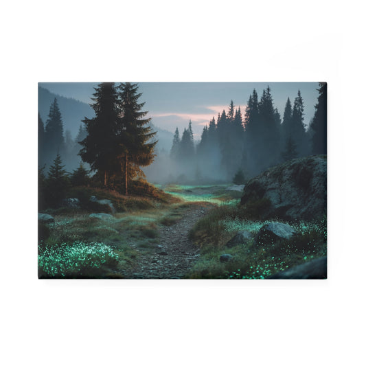 Glowing Moss Path Button Magnet, Rectangle (1 & 10 pcs) – Twilight’s Secret Trail