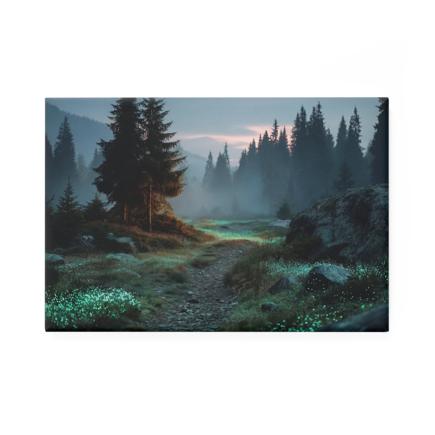 Glowing Moss Path Button Magnet, Rectangle (1 & 10 pcs) – Twilight’s Secret Trail