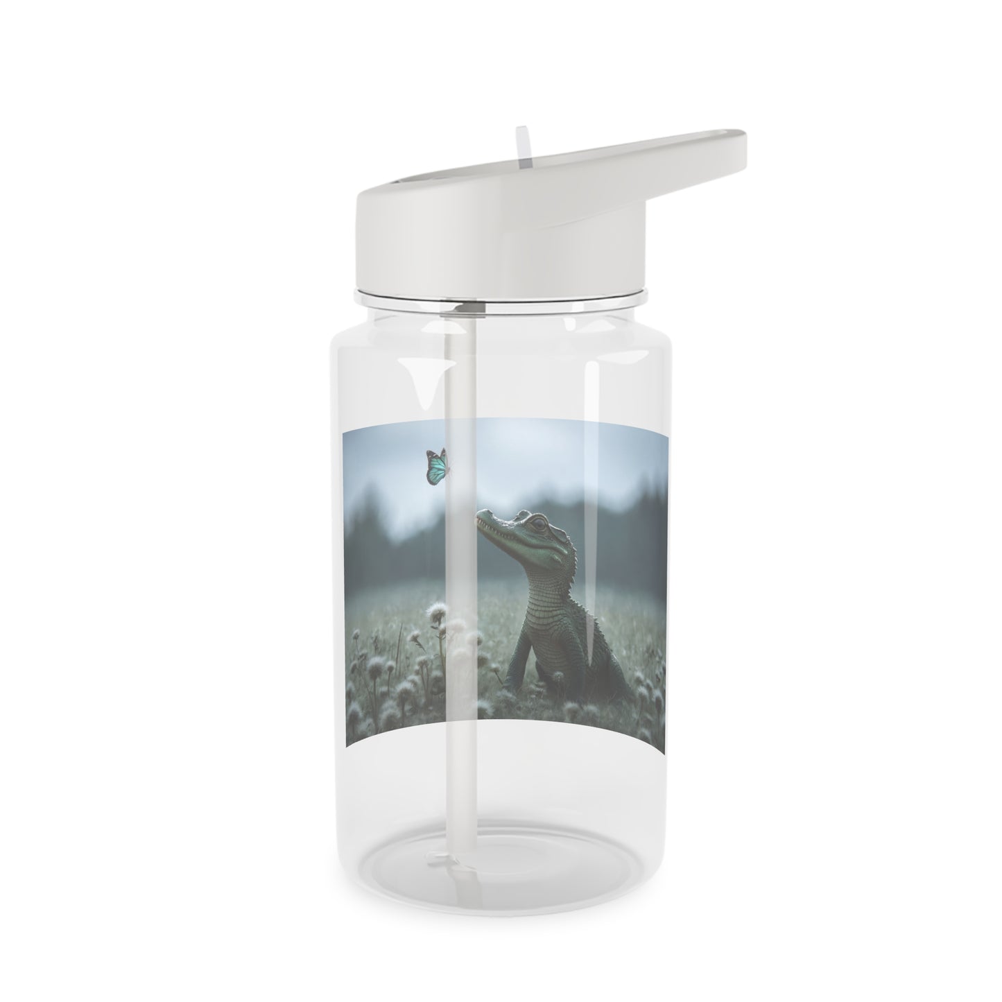 Gentle Croc Sentinel Tritan Water Bottle – Mossy Meadow Butterfly Encounter