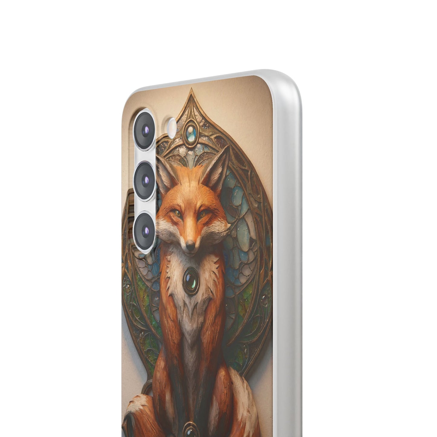 Fox Sentinel Flexi Cases – Amber Glaze and Stained Glass Reverie