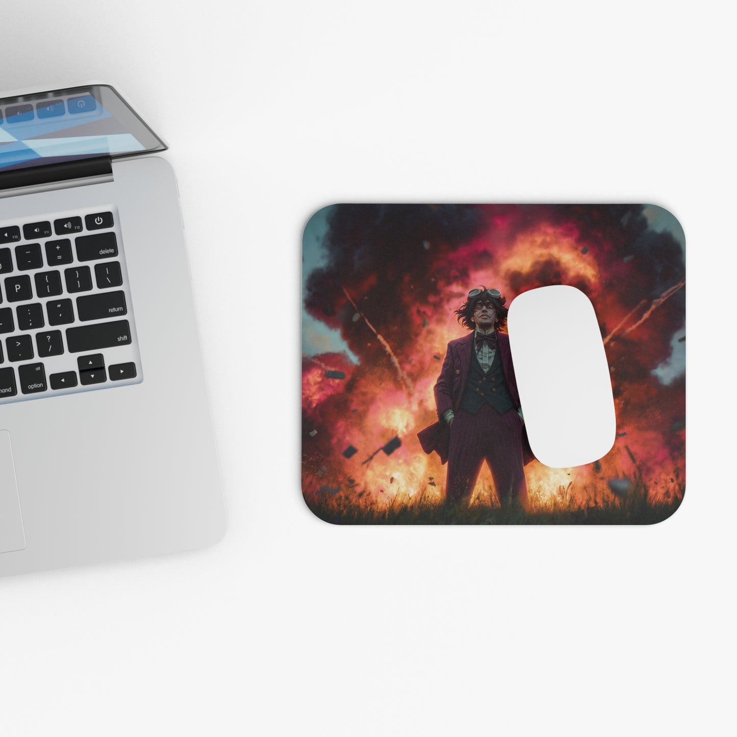 Explosive Goggles Mouse Pad (Rectangle) – Crimson Sky Conqueror