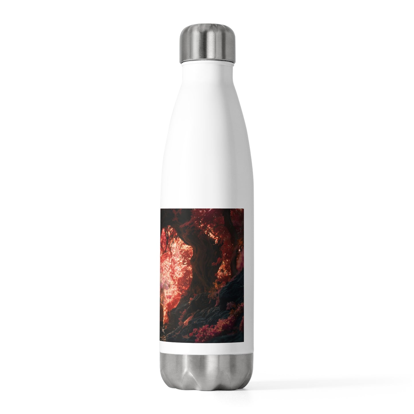 Crimson Canopy Love Bottle – Sunset Forest Embrace