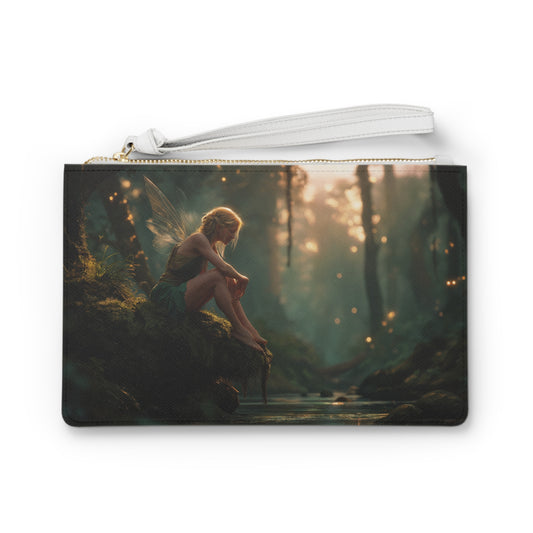 Sunlit Forest Fairy Clutch Bag – Whispering Moss & Golden Hour