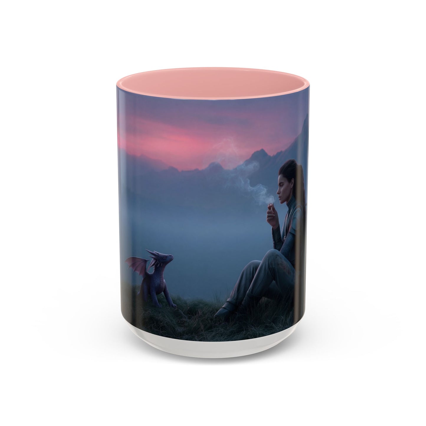 Sentinel and Dragon Accent Coffee Mug (11, 15oz) – Twilight Summit Rest