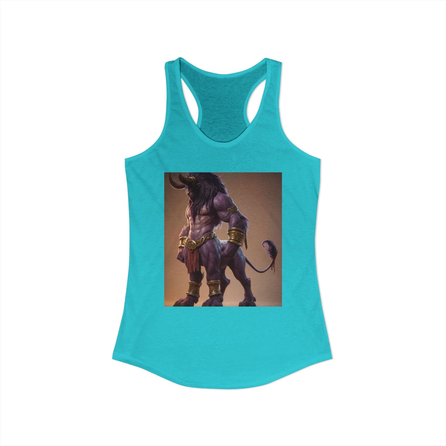 Purple Minotaur Women's Ideal Racerback Tank – Golden Ornamented Guardian