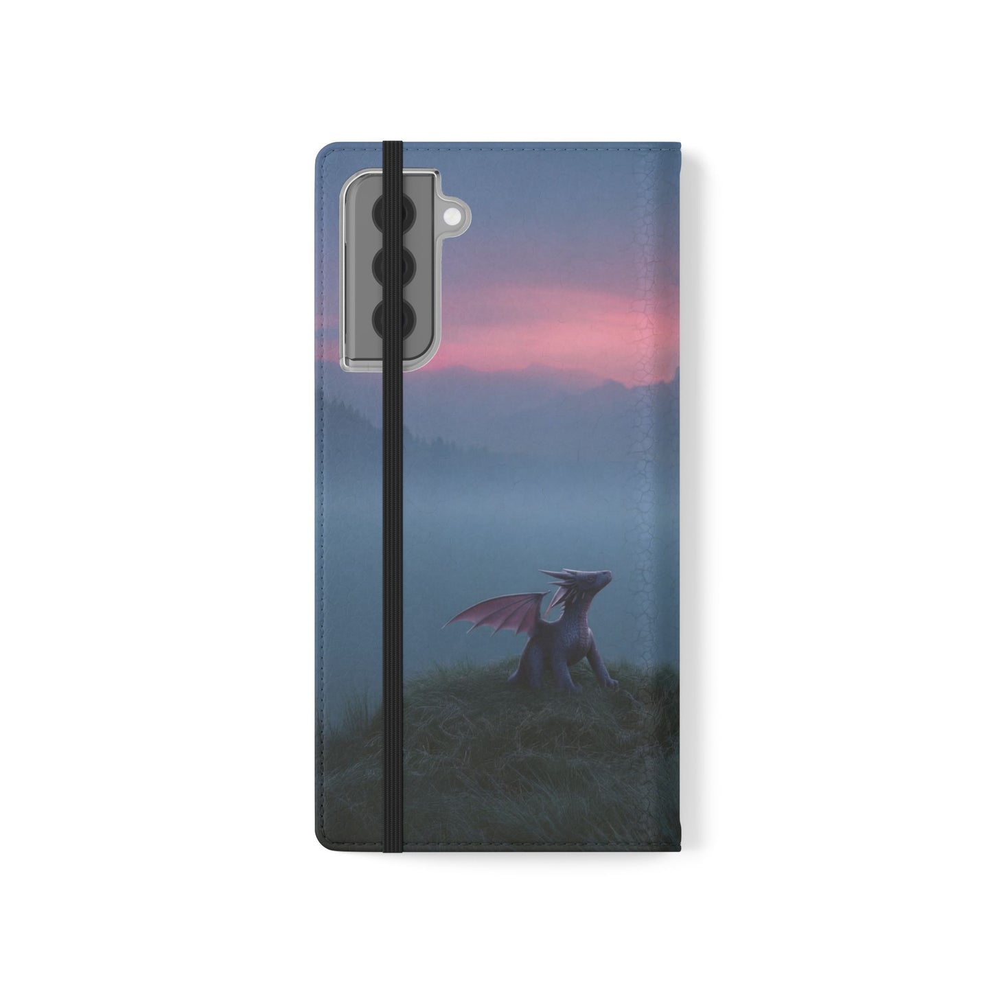 Silent Guardian Flip Cases – Misty Dawn Warrior and Dragon Companion
