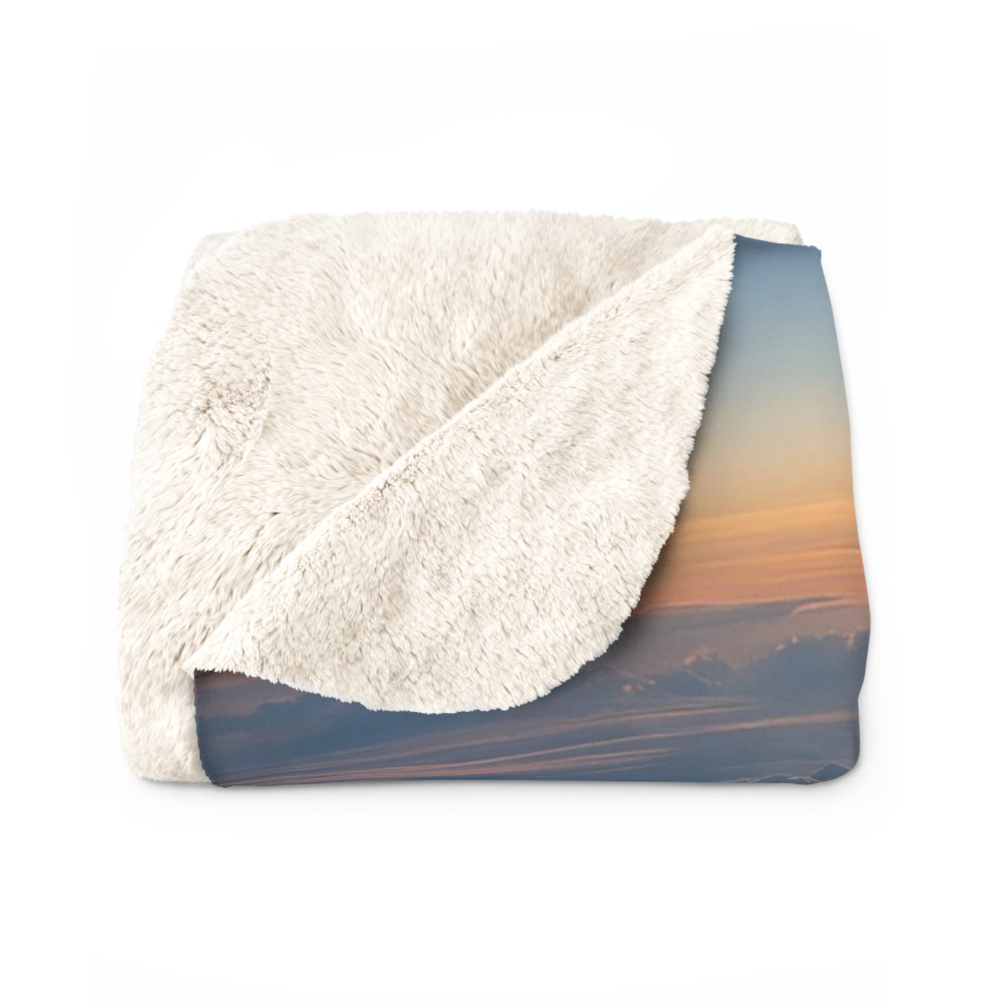Solar Ascent Sherpa Fleece Blanket – Golden Dawn Rocket Launch Wrap