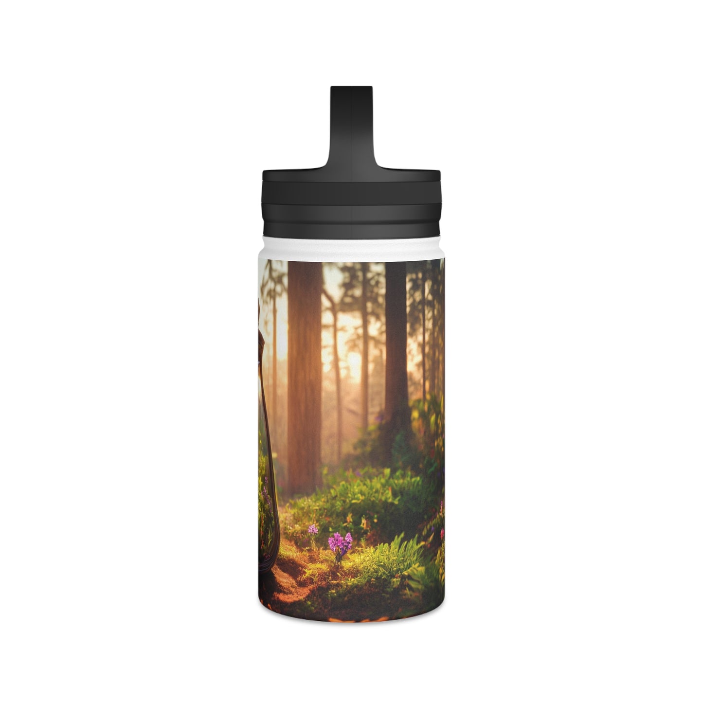 Whispering Woods Terrarium Bottle – Handle Lid – Pocket-Sized Forest Sanctuary