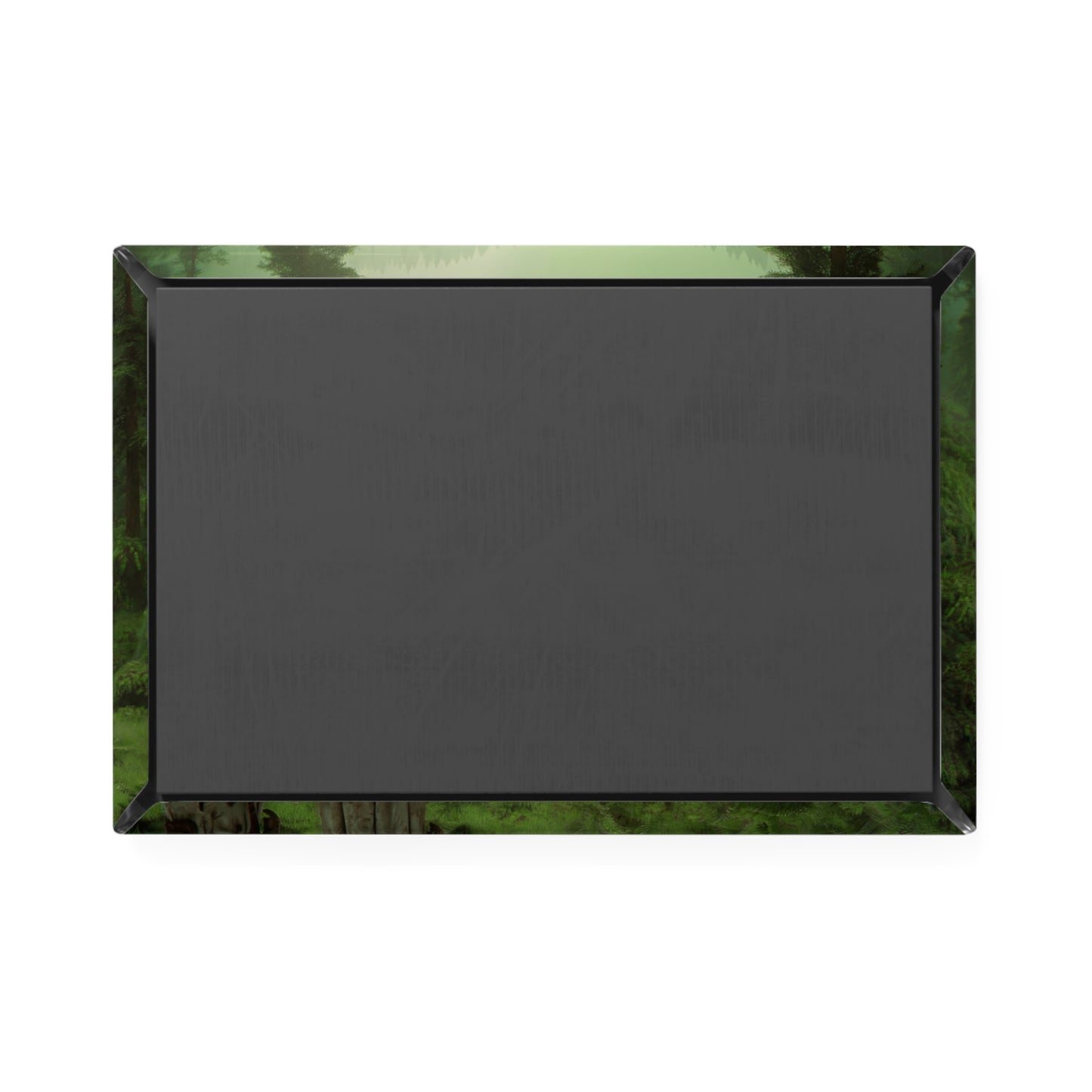 Moss-Covered War Machine Button Magnet, Rectangle (1 & 10 pcs) – Forest’s Silent Sentinel